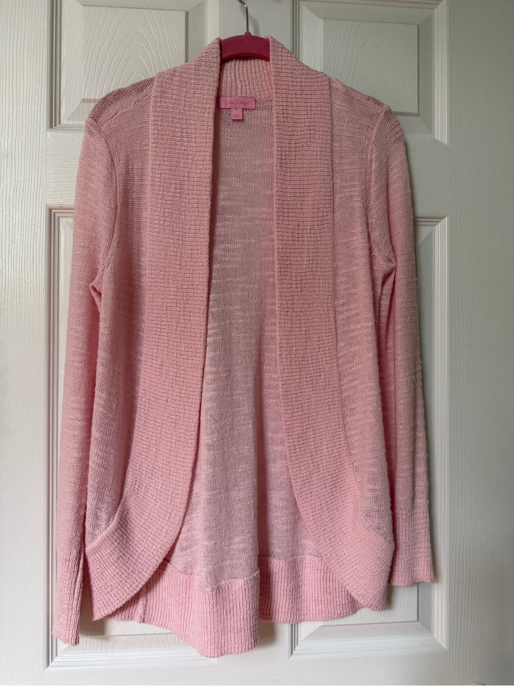 New Lilly Pulitzer Amalie Cardigan Sweater Heathered Pink S